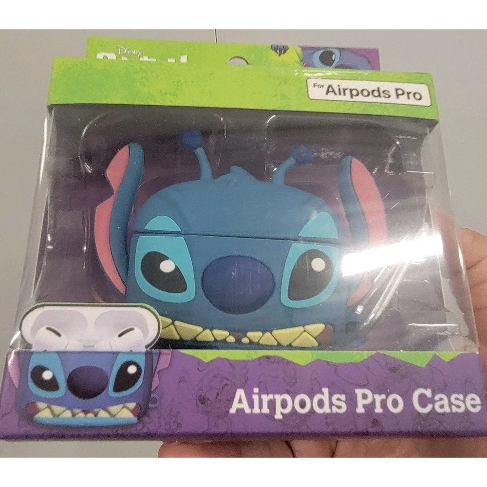NEW Disney Stitch Airpod Pro Case With Clip New In Box‎